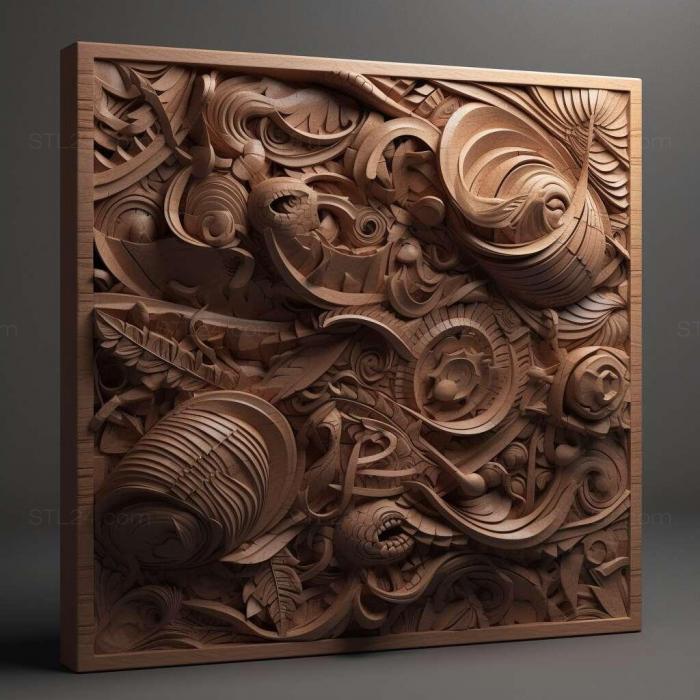 Patterns and decorations (stl Formicium 2, PATTERN_474) 3D models for cnc